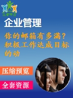 你的郵箱有多滿？積極工作達(dá)成目標(biāo)的動力