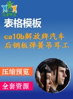 ca10b解放牌汽車后鋼板彈簧吊耳工藝和銑4mm槽夾具設計【7張cad圖紙、工藝卡片和說明書】